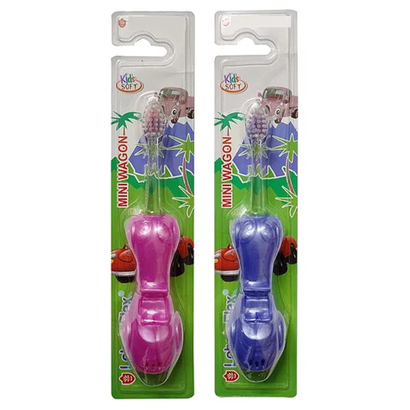 Yunicorn Max YMX 519 Mini Wagon Foldable Car Design Toothbrush Pack Of 2 (Color May Vary)