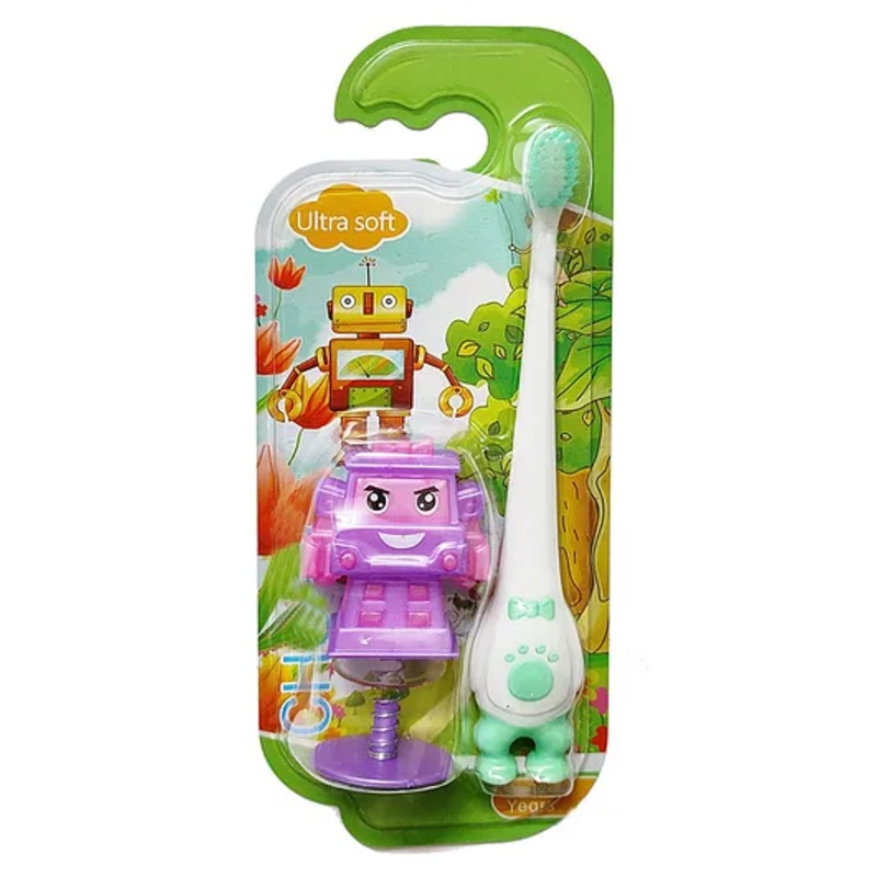 Yunicorn Max YMX 547 Bounce Up Kids Toothbrush With Robot Toy (Color May Vary)