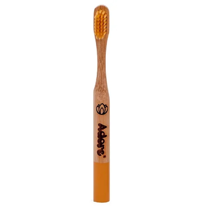 Adore Tridosa Kids Bamboo Wooden Toothbrush with Super Soft Bristles- Pitta- Pack of 1