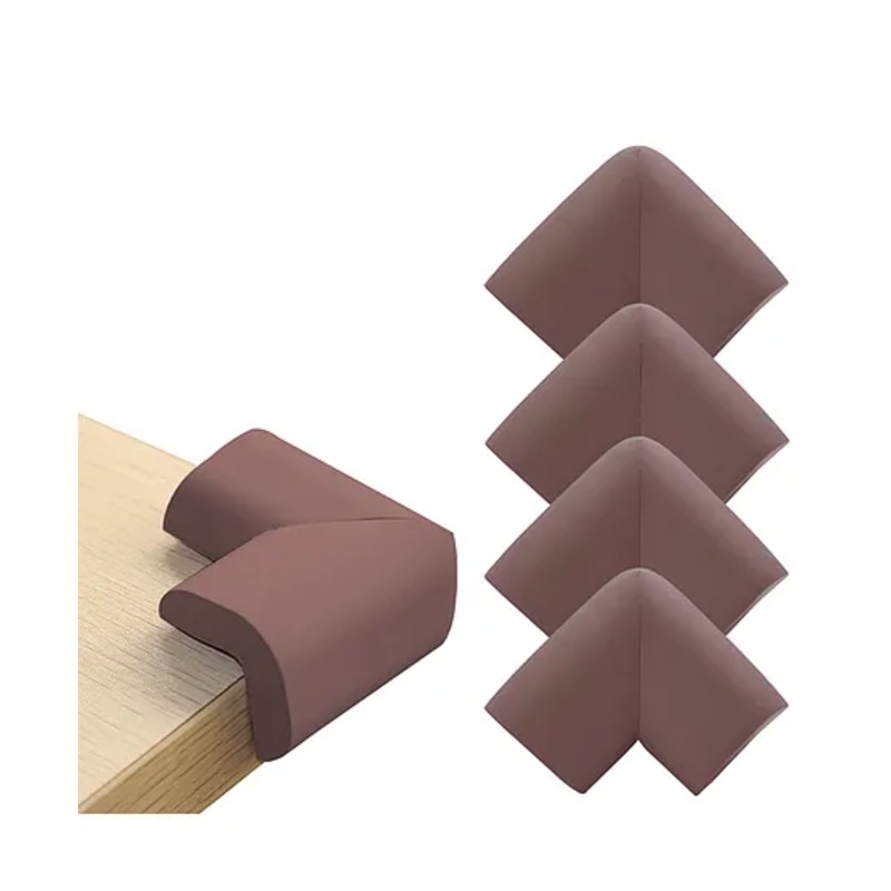 Bembika L-Shaped Baby Safety Corner Protector Pack Of 4 – Brown
