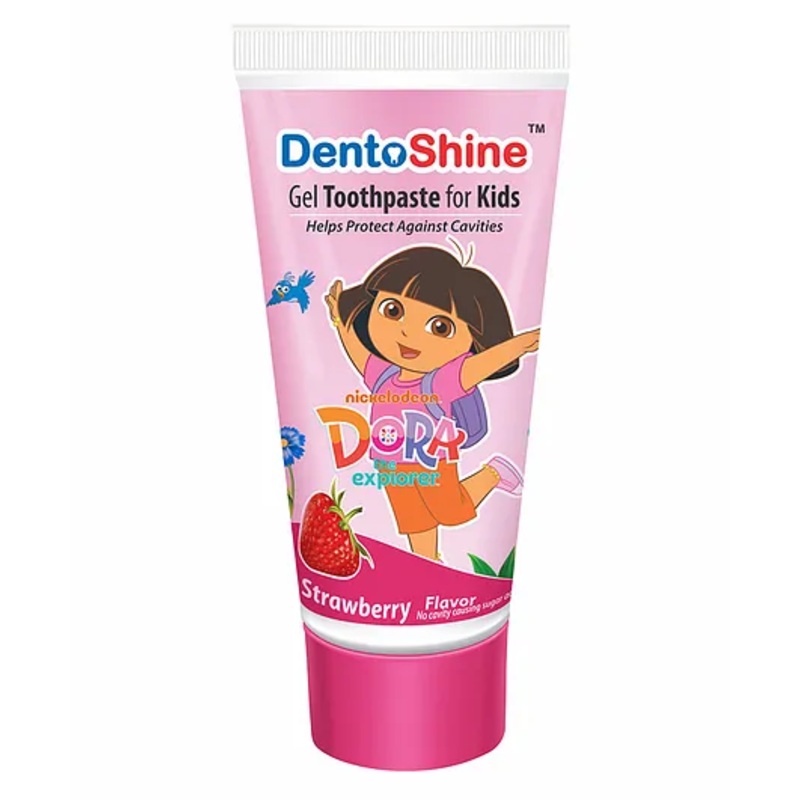 DentoShine Dora Gel Tooth Paste For Kids Strawberry Flavour