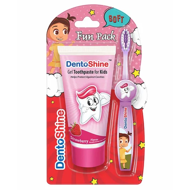 DentoShine Kids Fun Pack Strawberry – 80 gm