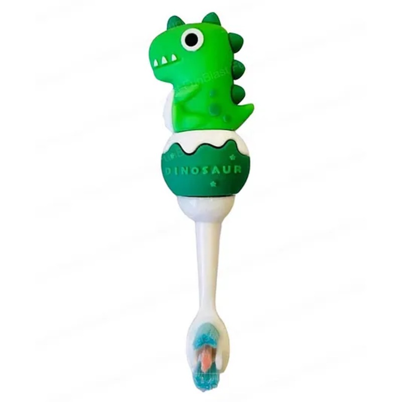 FunBlast Dinosaur Design Toothbrush for Kids (Pack of 1 – Random Color)
