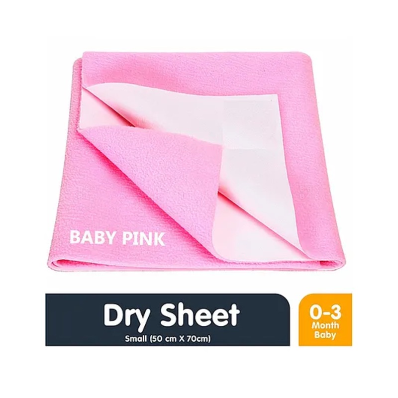 Kritiu Small Size Bed Protector Mat Dry Sheet – Pink