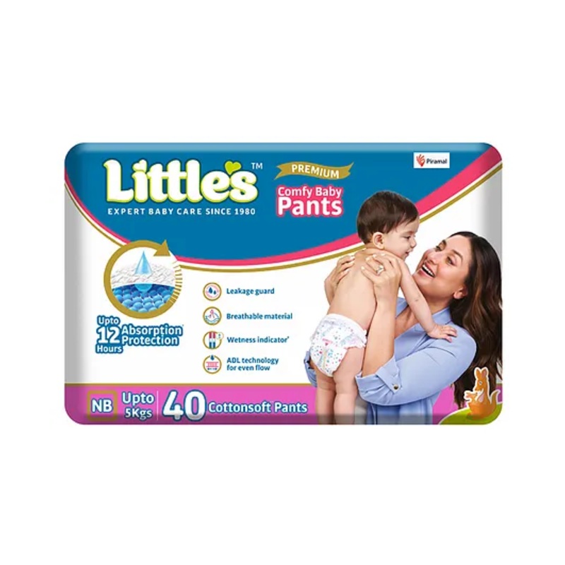 Little’s Comfy Baby Pant Style Diaper Extra Small – 40 Pieces