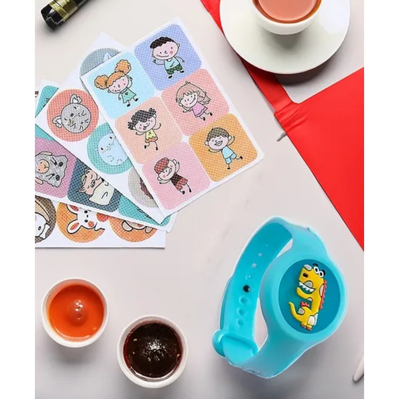 Ortis Waterproof Natural Mosquito Repellent Sticker – 36 Pieces And Mosquito Repellent Bands Pack of 1 (Color & Design May Vary)