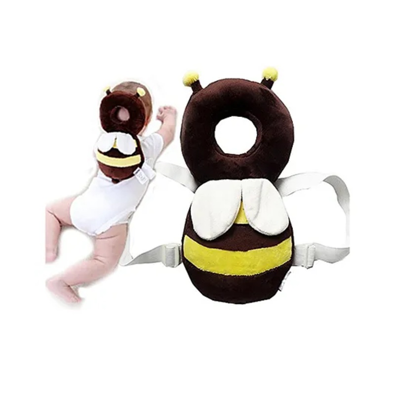 Synlark Baby Head Protector Cushion Fall Protection Head Back Safety Protector Pad – Brown