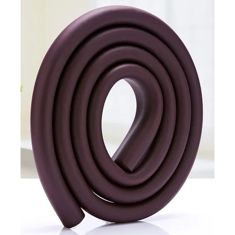 Thick L Shape Edge Guard 2 Metres High-Density Foam for Table Edges – Brown