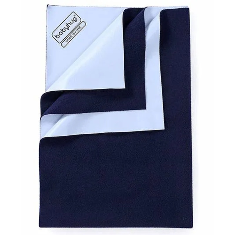 Babyhug Smart Dry Bed Protector Sheet Small – Navy