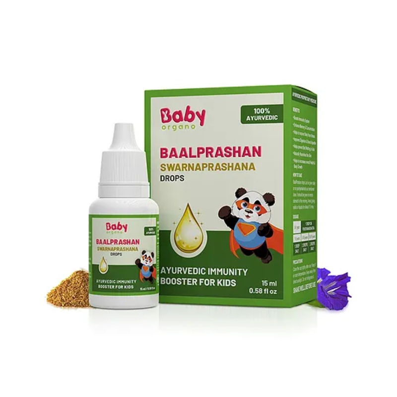 BabyOrgano BaalPrashan Swarnaprashan Immunity Booster Drops – 15 ml