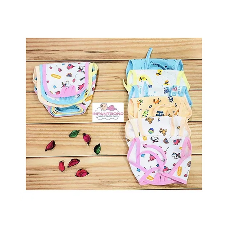 Fareto Baby Super Soft Cotton Single Layer Cloth Nappies Pack of 24(0-4 Months)(Colour and design may vary)