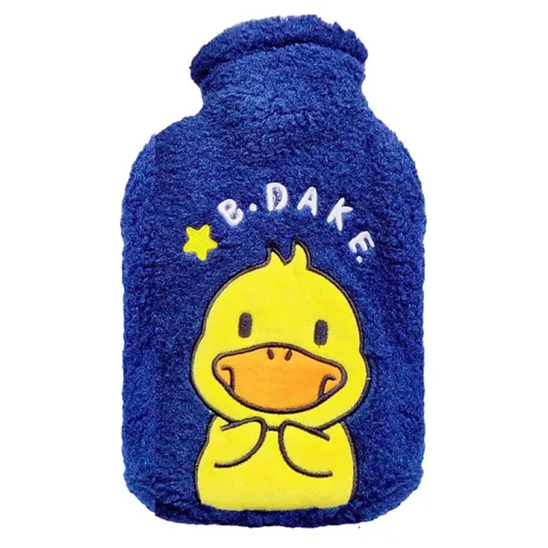 Fun Blast Duck Themed Hot Water Bag with Soft Cover 1000 Ml – Navy Blue