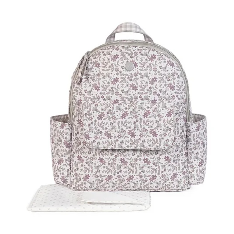 Pasito a Pasito Delia Pink Backpack Diaper Changing Bag – Grey