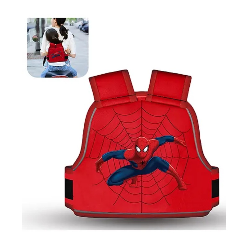 Tony Stark Kids Safety Belt for Two Wheeler with Reflective Strips (Web Wonder)