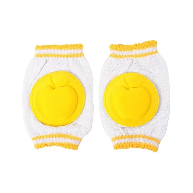 Yellow Bee Pink Knee Protection Pads for Crawling Babies – Yellow