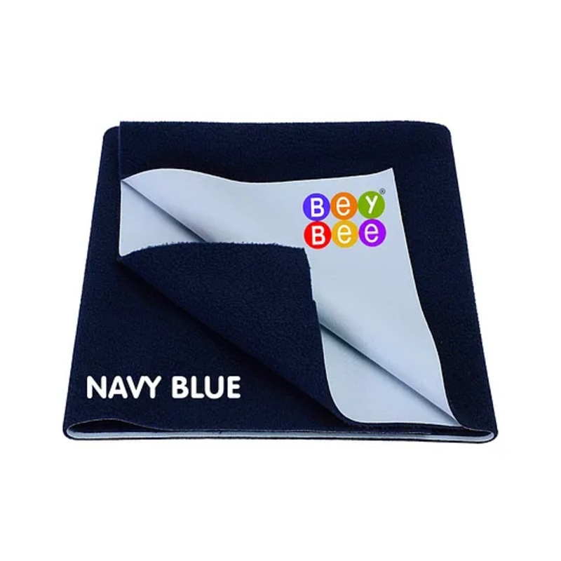 BeyBee Cotton Baby Bed Protecting Mat Extra Large – Dark Blue