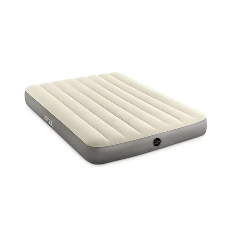 Intex 64102 Dura Beam Single High Full Inflatable Airbed For Indoor And Outdoor Use Intex Air Mattress Intex Air Bed  Multicolor