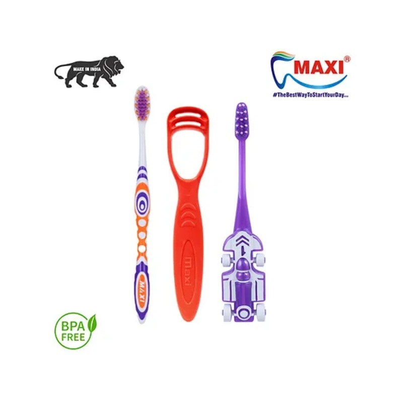 MAXI Mommy And Baby Oral Care Combo Pack of 3 – Multicolor