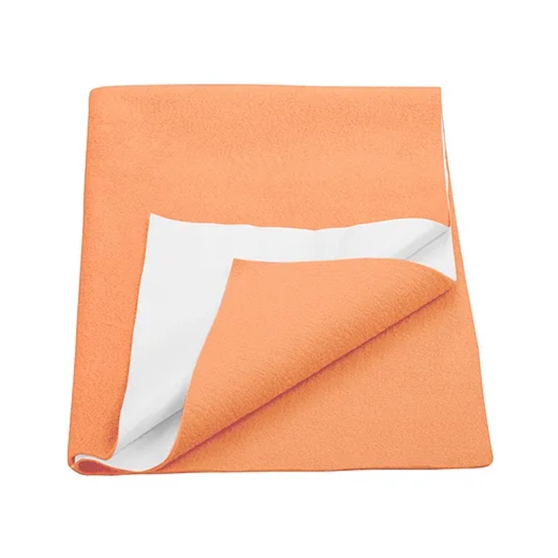 Trance Home Linen Supersoft Quick Dry Baby Dry Sheet for Kids- Large, Orange