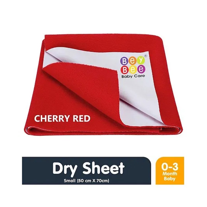 Bey Bee Waterproof Bed Protector Dry Sheet Small – Red