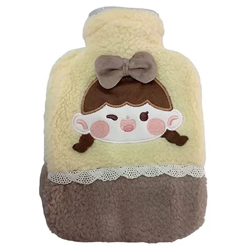 Negocio Heating Bag for Pain Relief Smiley Girl Design – 1000 ml (Colour May Vary)