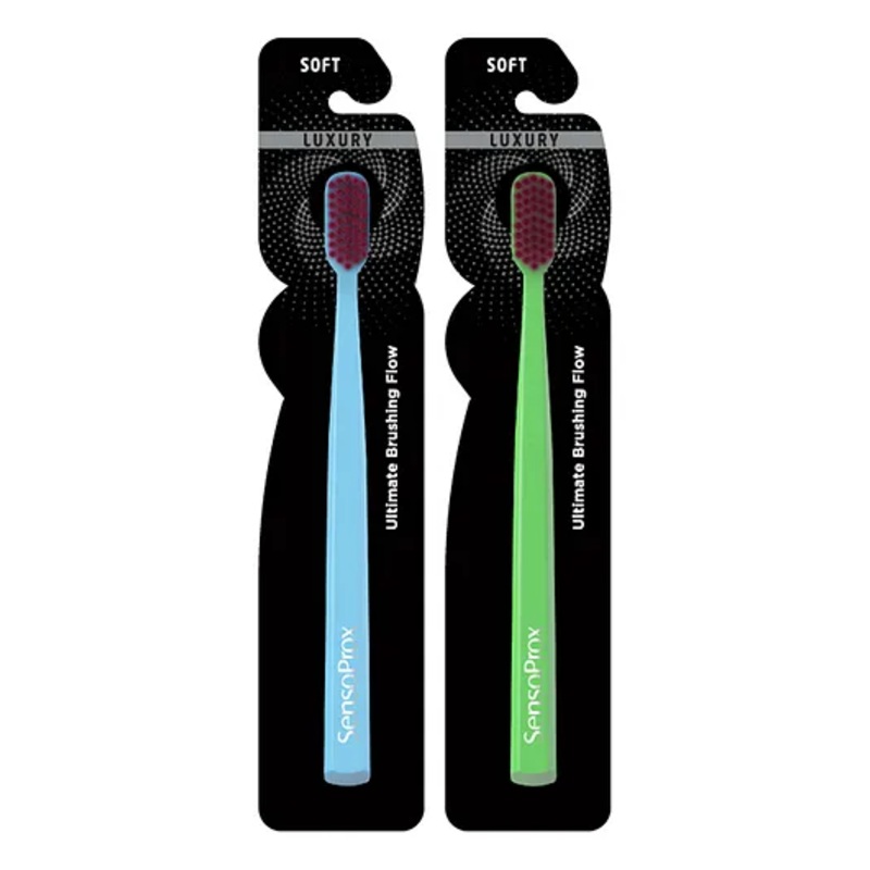 SensoProx Ultra Smooth Toothbrush Pack of 2 – Blue & Green
