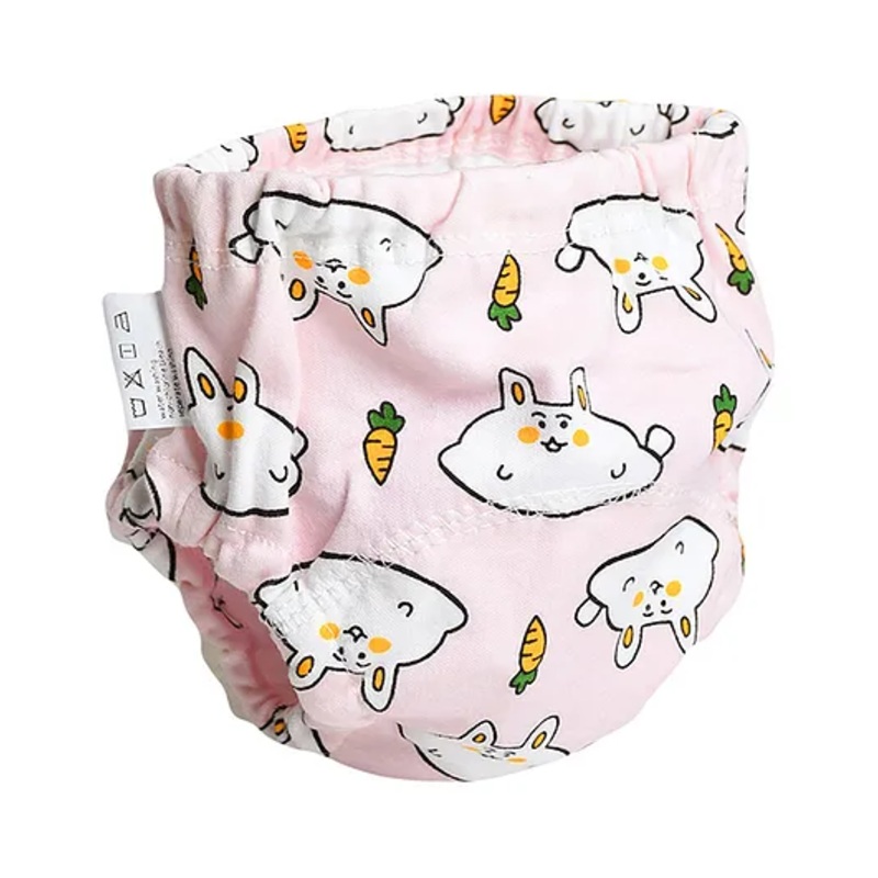 THE LITTLE LOOKERS Potty Training Pants for Babies I Reusable & Waterproof Pull up Underwear | Cloth Diaper for Babies-Pink (1 Year – 2 Years) (Pack of 1)