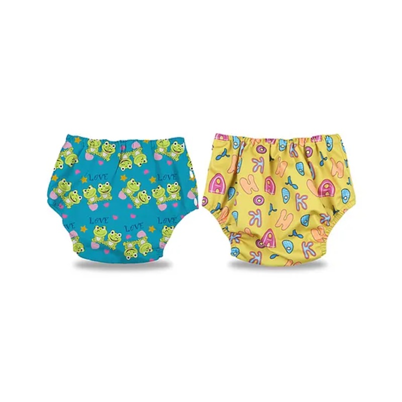 Chinmay Kids Baby Swim Diaper Waterproof Reusable Leakproof Adjustable Infant Pool Pant Boys And Girls Swim Diaper- Green Yellow