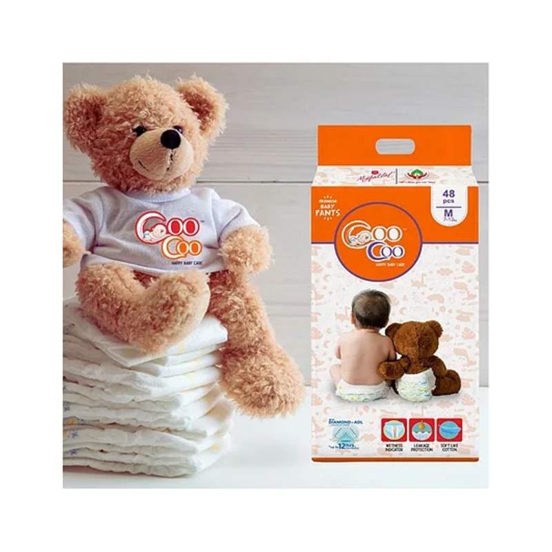 Coo Coo Baby Pullup Diaper Pants – M (48 Pieces)