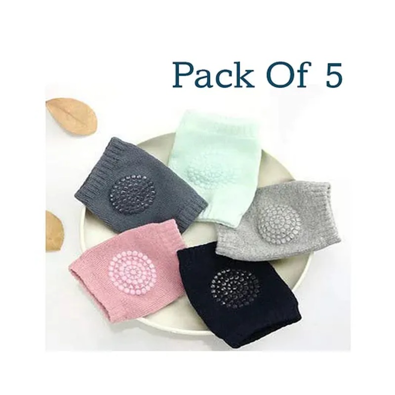 Joy Buzz Anti Slip Stretchable Knee Cap Elbow Safety Protector Set Of 5 – Multicolor