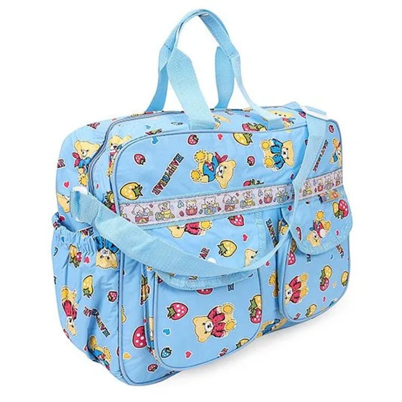 Mee Mee Nursery Bag Happy Bear Print – Blue