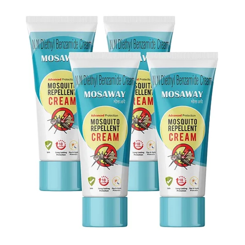 MOSAWAY Mosquito Repellent Cream Pack of 4  (4 x 50 g)