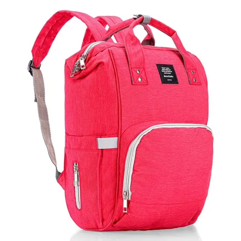 Multifunctional Diaper Backpack For Diapers,Wipes & other Baby Items – Red