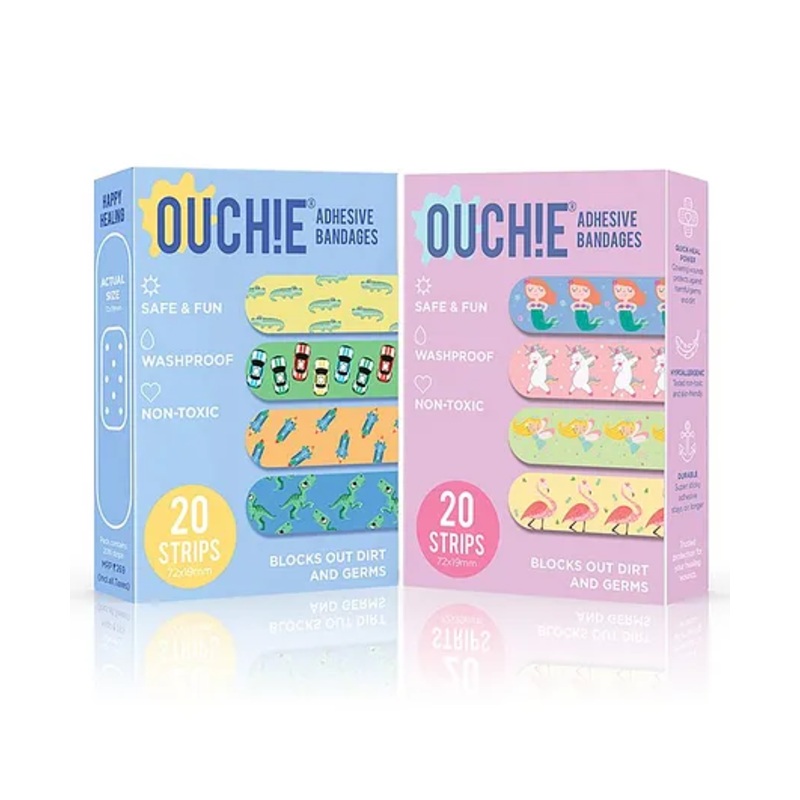 Ouchie Adhesive Bandages Pack Of 2 -20 Strips Each