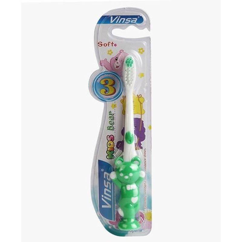 Passion Petals Bear Design Toothbrush – Green
