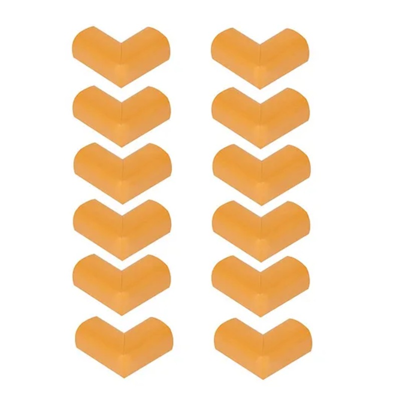 Safe-O-Kid High Density L-Shaped Large Extra Thick Corner Cushions Yellow – Pack of 12