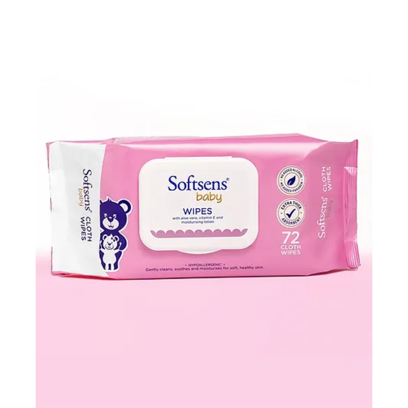 Softsens Extra Moisturising Skin Care Wet Wipes – 72 Pieces