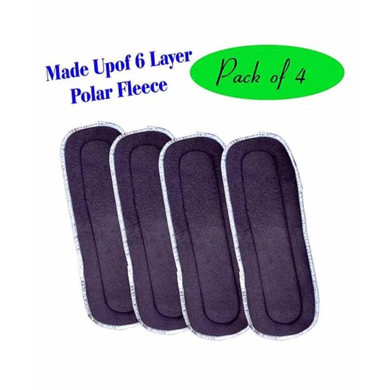 The Little Lookers 6 Layer Polar Fleece Insert Pack Of 4 – Grey