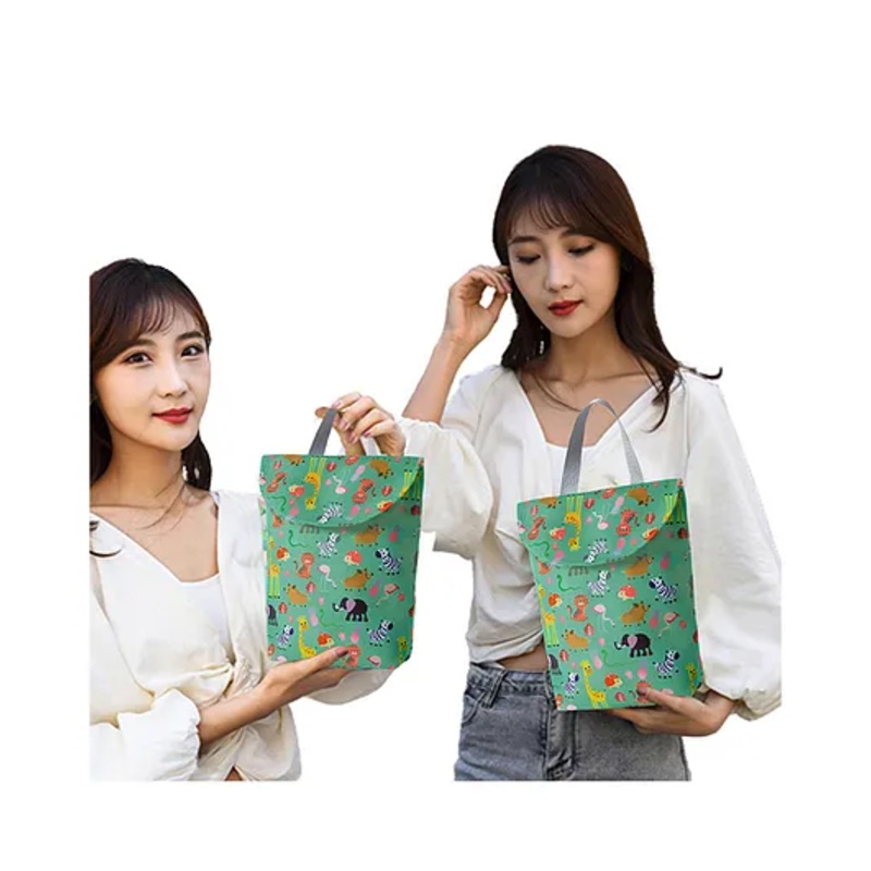 Bembika Diaper Bags For Mom And Dad Kids Diaper Bags For Travel Backpack With Small Bottle Pouch Animal Print – Blue