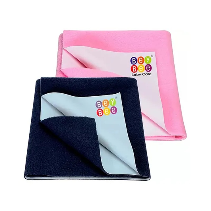 BeyBee Fast Dry Sheet Quick Original Baby Dry Sheet – Dark Blue and Pink