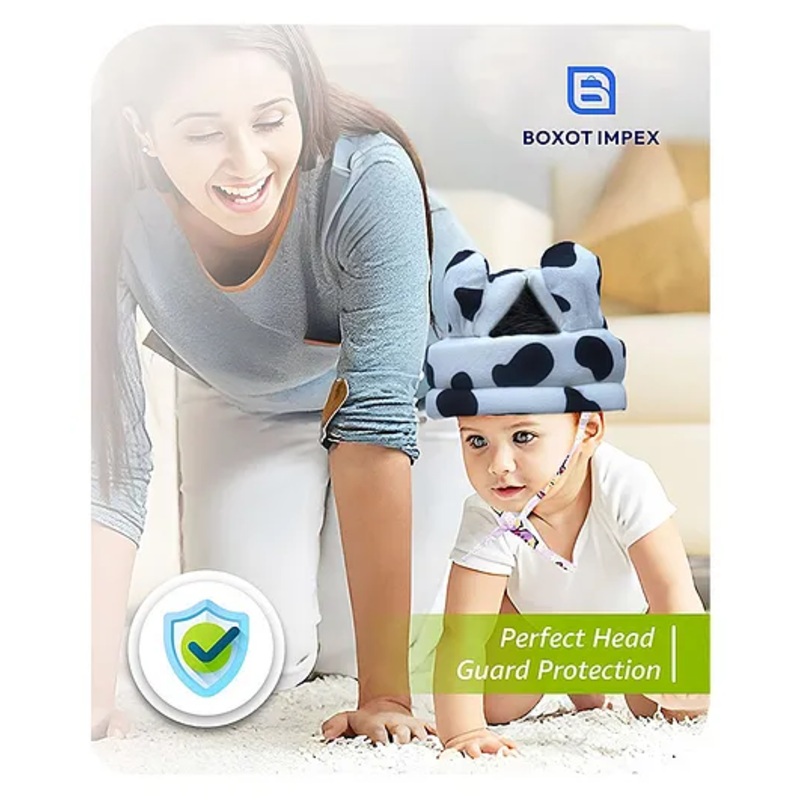 BOXOT IMPEX Adjustable Cushioned Baby Safety Helmet (color may vary) H-1