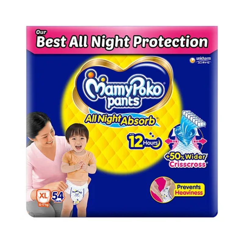 MamyPoko Pants All Night Absorb Extra Large – 54 pieces