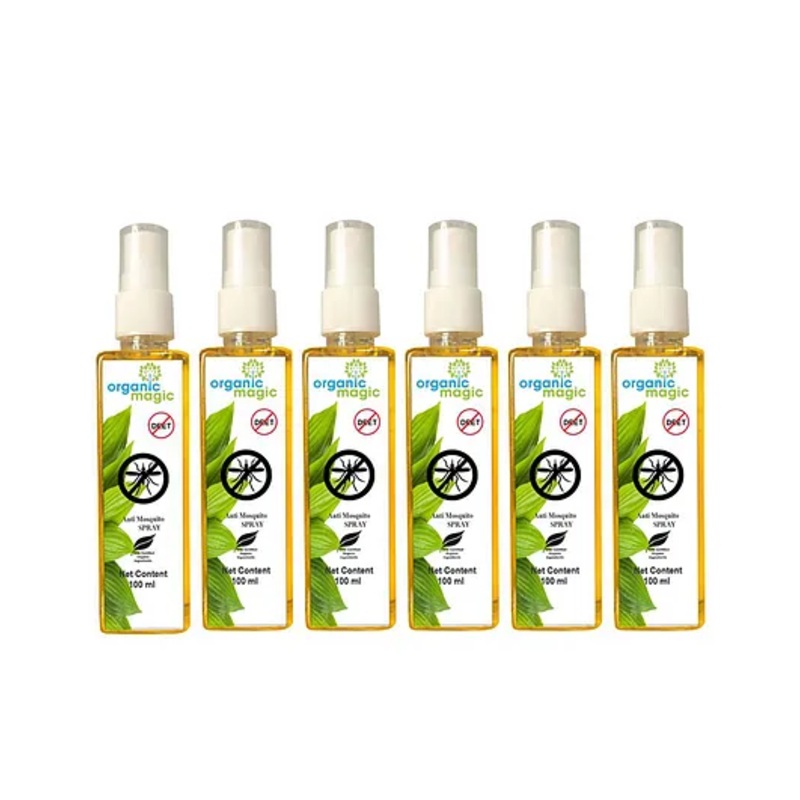 Organic magic Mosquito repellents Spray – Pack of 6