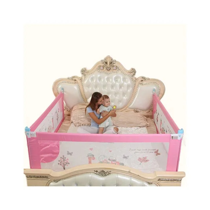 Safe-O-Kid Bedrail Guard Pack Of 3 182 cm – Dark Pink