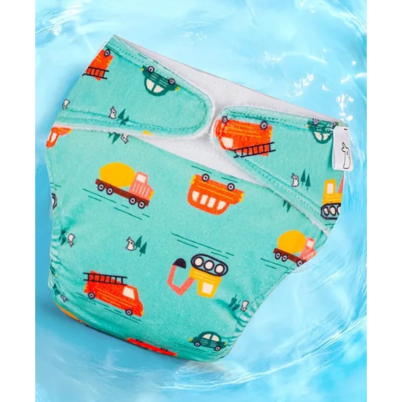 SuperBottoms Swim Diaper for Baby – Soft Reusable Cloth Diaper Shell with Velcro (3M-3Y)