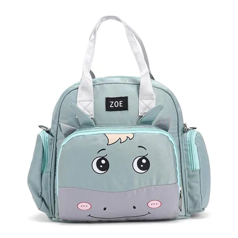 ZOE Multifunctional 2 in1 Diaper Backpack Cum Tote Bag – Smokey Green