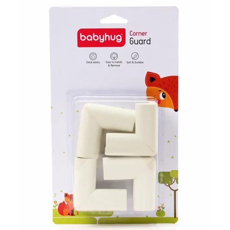 Babyhug Corner Edge Protector Pack Of 4 – White