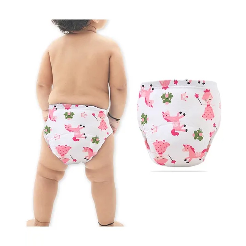 Bembika Babies Cotton Potty Training Pant Pink Princess  Printed Medium – Pink