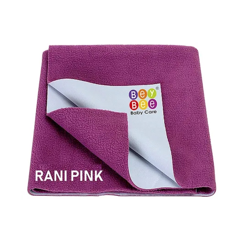 BeyBee Waterproof Bed Protector for Born Babies and Kids Small – Rani Pink