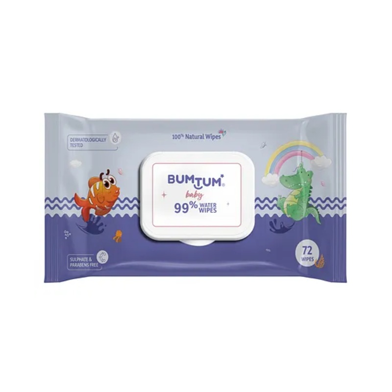 Bumtum Water Wipes- 72 Wipes